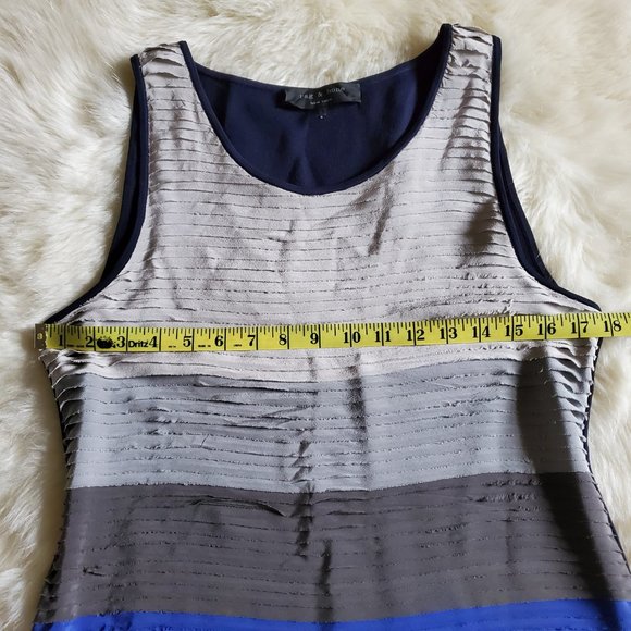 Rag & Bone Blue Layered Silk Color Block Dress Size Large - Picture 12 of 15